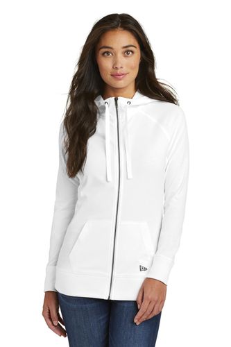 New Era Ladies Sueded Cotton Blend Full-Zip Hoodie. LNEA122 image thumbnail