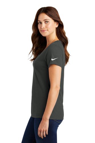 Nike Ladies Dri-FIT Cotton/Poly Scoop Neck Tee. NKBQ5234 image thumbnail