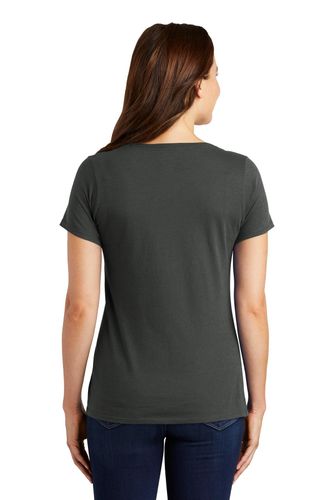 Nike Ladies Dri-FIT Cotton/Poly Scoop Neck Tee. NKBQ5234 image thumbnail