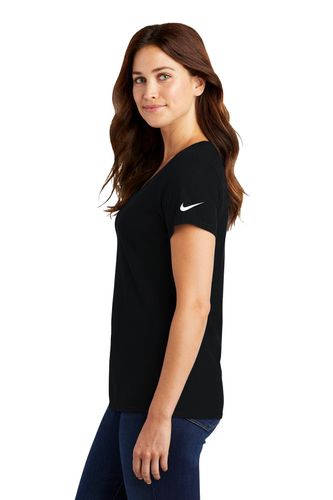 Nike Ladies Dri-FIT Cotton/Poly Scoop Neck Tee. NKBQ5234 image thumbnail