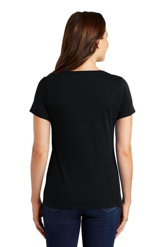 Nike Ladies Dri-FIT Cotton/Poly Scoop Neck Tee. NKBQ5234 image thumbnail