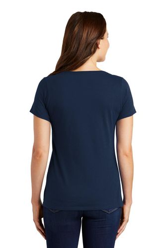 Nike Ladies Dri-FIT Cotton/Poly Scoop Neck Tee. NKBQ5234 image thumbnail