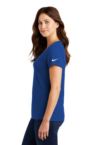 Nike Ladies Dri-FIT Cotton/Poly Scoop Neck Tee. NKBQ5234 image thumbnail