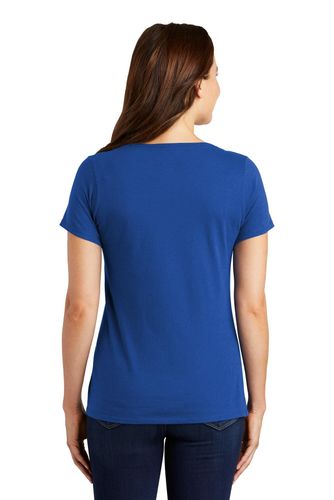 Nike Ladies Dri-FIT Cotton/Poly Scoop Neck Tee. NKBQ5234 image thumbnail