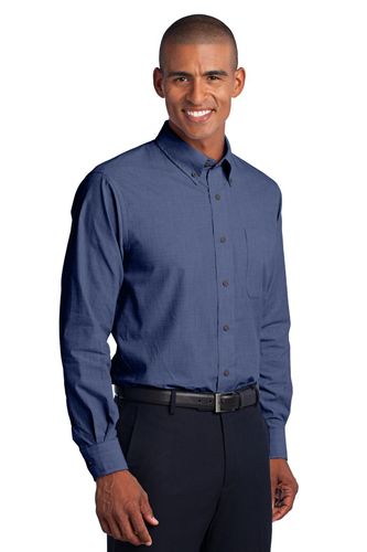 Port Authority Tall Crosshatch Easy Care Shirt. TLS640 image thumbnail