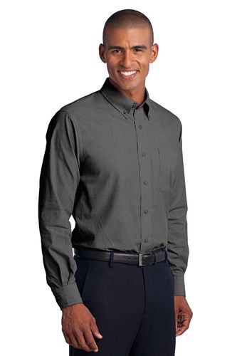 Port Authority Crosshatch Easy Care Shirt. S640 image thumbnail