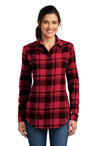 Port Authority Ladies Plaid Flannel Tunic . LW668 image thumbnail