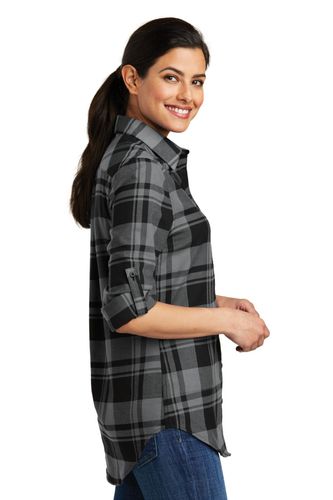 Port Authority Ladies Plaid Flannel Tunic . LW668 image thumbnail