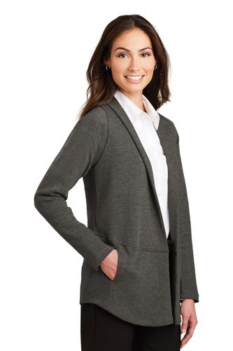 Port Authority Ladies Interlock Cardigan. L807 image thumbnail
