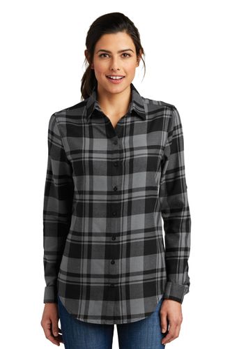 Port Authority Ladies Plaid Flannel Tunic . LW668 image thumbnail