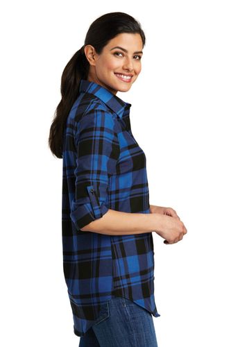 Port Authority Ladies Plaid Flannel Tunic . LW668 image thumbnail