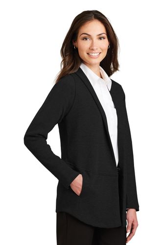 Port Authority Ladies Interlock Cardigan. L807 image thumbnail