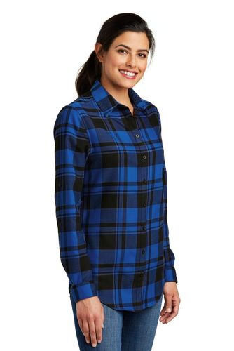 Port Authority Ladies Plaid Flannel Tunic . LW668 image thumbnail