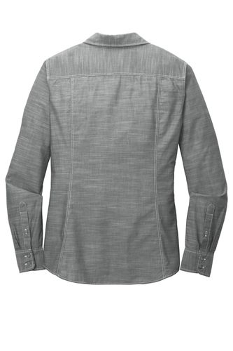 Port Authority Ladies Slub Chambray Shirt. LW380 image thumbnail Port Authority Ladies Slub Chambray Shirt. LW380 image thumbnail