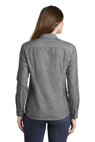 Port Authority Ladies Slub Chambray Shirt. LW380 image thumbnail Port Authority Ladies Slub Chambray Shirt. LW380 image thumbnail