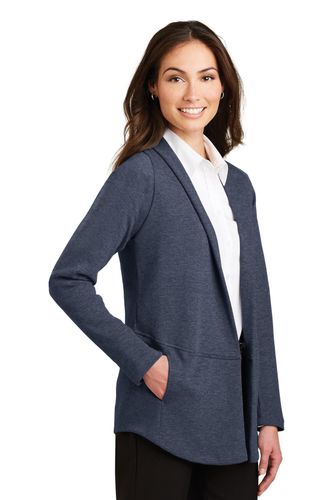 Port Authority Ladies Interlock Cardigan. L807 image thumbnail