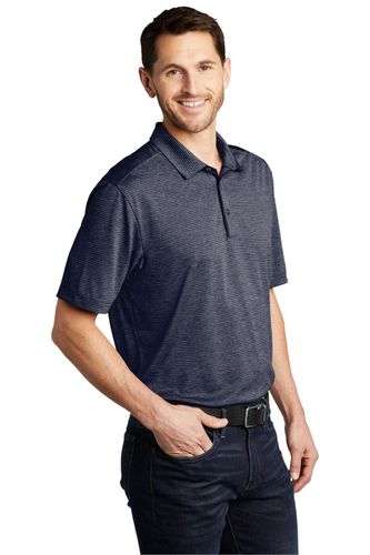 Port Authority Shadow Stripe Polo. K585 image thumbnail