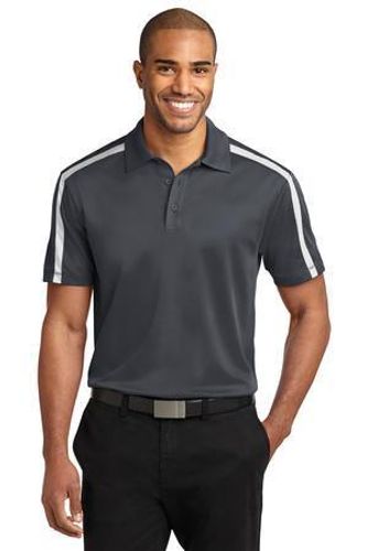 Port Authority Silk Touch Performance Colorblock Stripe Polo. K547 image thumbnail