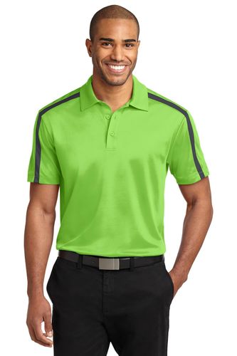 Port Authority Silk Touch Performance Colorblock Stripe Polo. K547 image thumbnail