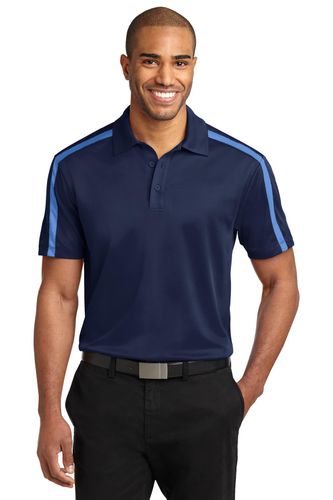 Port Authority Silk Touch Performance Colorblock Stripe Polo. K547 image thumbnail