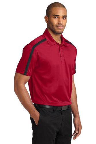 Port Authority Silk Touch Performance Colorblock Stripe Polo. K547 image thumbnail