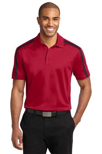 Port Authority Silk Touch Performance Colorblock Stripe Polo. K547 image thumbnail