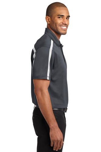Port Authority Silk Touch Performance Colorblock Stripe Polo. K547 image thumbnail