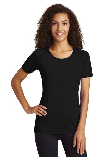 Sport-Tek Ladies PosiCharge Tri-Blend Wicking Scoop Neck Raglan Tee. LST400 image thumbnail