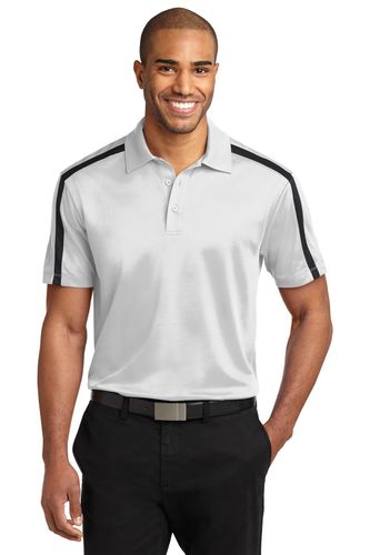 Port Authority Silk Touch Performance Colorblock Stripe Polo. K547 image thumbnail