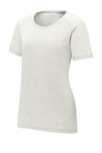 Sport-Tek Ladies PosiCharge Tri-Blend Wicking Scoop Neck Raglan Tee. LST400 image thumbnail