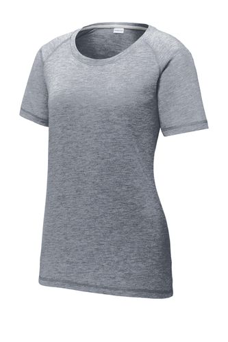 Sport-Tek Ladies PosiCharge Tri-Blend Wicking Scoop Neck Raglan Tee. LST400 image thumbnail