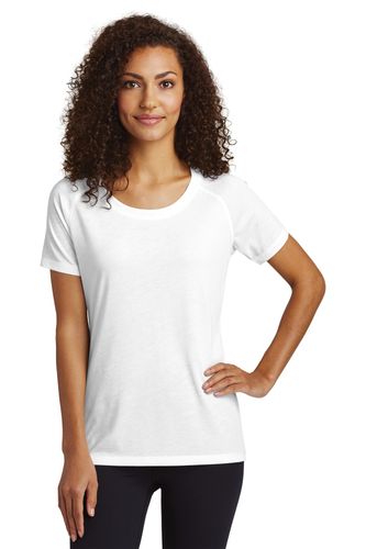 Sport-Tek Ladies PosiCharge Tri-Blend Wicking Scoop Neck Raglan Tee. LST400 image thumbnail