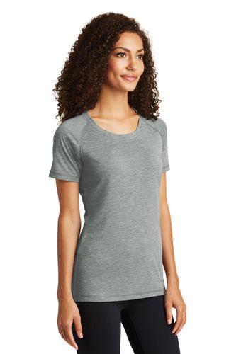 Sport-Tek Ladies PosiCharge Tri-Blend Wicking Scoop Neck Raglan Tee. LST400 image thumbnail