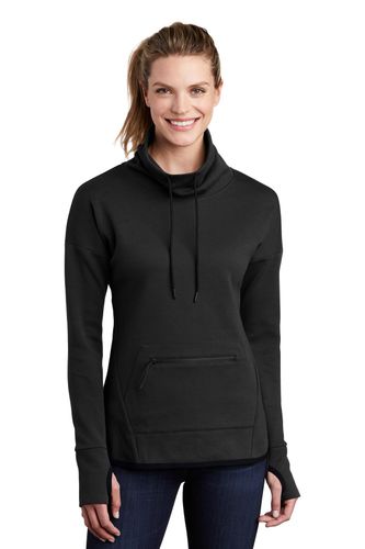 Sport-Tek Ladies Triumph Cowl Neck Pullover LST280 image thumbnail
