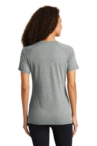 Sport-Tek Ladies PosiCharge Tri-Blend Wicking Scoop Neck Raglan Tee. LST400 image thumbnail