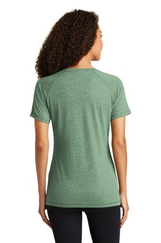 Sport-Tek Ladies PosiCharge Tri-Blend Wicking Scoop Neck Raglan Tee. LST400 image thumbnail