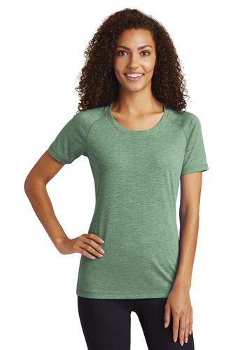 Sport-Tek Ladies PosiCharge Tri-Blend Wicking Scoop Neck Raglan Tee. LST400 image thumbnail