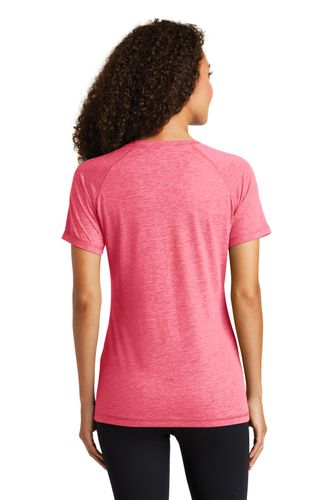 Sport-Tek Ladies PosiCharge Tri-Blend Wicking Scoop Neck Raglan Tee. LST400 image thumbnail
