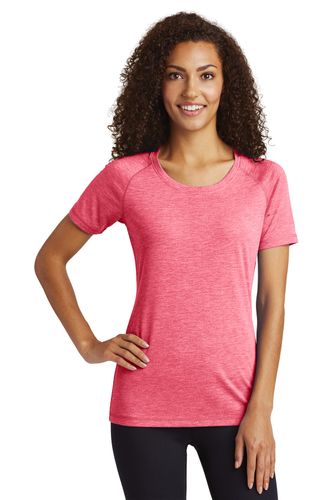 Sport-Tek Ladies PosiCharge Tri-Blend Wicking Scoop Neck Raglan Tee. LST400 image thumbnail