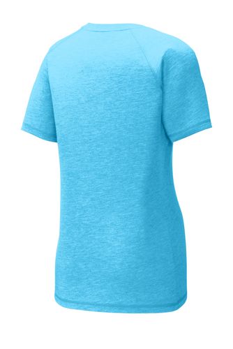 Sport-Tek Ladies PosiCharge Tri-Blend Wicking Scoop Neck Raglan Tee. LST400 image thumbnail
