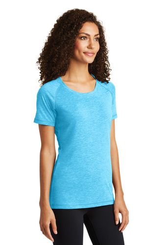 Sport-Tek Ladies PosiCharge Tri-Blend Wicking Scoop Neck Raglan Tee. LST400 image thumbnail