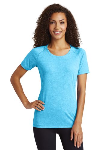 Sport-Tek Ladies PosiCharge Tri-Blend Wicking Scoop Neck Raglan Tee. LST400 image thumbnail
