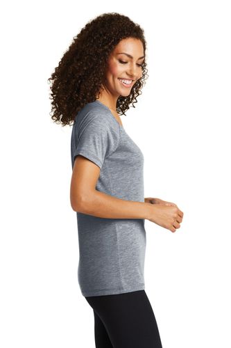 Sport-Tek Ladies PosiCharge Tri-Blend Wicking Scoop Neck Raglan Tee. LST400 image thumbnail