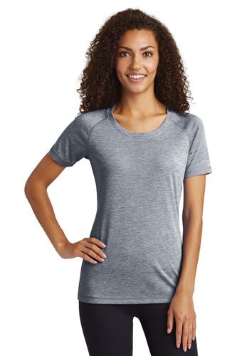 Sport-Tek Ladies PosiCharge Tri-Blend Wicking Scoop Neck Raglan Tee. LST400 image thumbnail