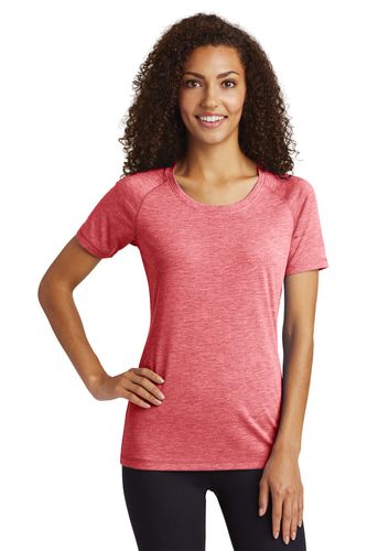 Sport-Tek Ladies PosiCharge Tri-Blend Wicking Scoop Neck Raglan Tee. LST400 image thumbnail