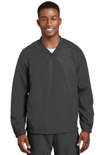 Sport-Tek V-Neck Raglan Wind Shirt. JST72 image thumbnail