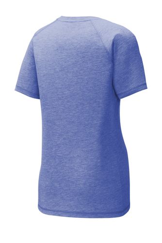 Sport-Tek Ladies PosiCharge Tri-Blend Wicking Scoop Neck Raglan Tee. LST400 image thumbnail