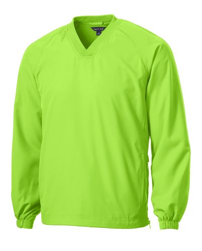 Sport-Tek V-Neck Raglan Wind Shirt. JST72 image thumbnail