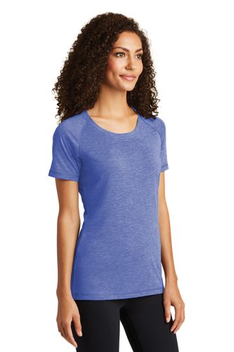 Sport-Tek Ladies PosiCharge Tri-Blend Wicking Scoop Neck Raglan Tee. LST400 image thumbnail