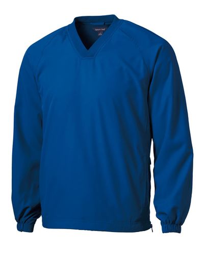 Sport-Tek V-Neck Raglan Wind Shirt. JST72 image thumbnail